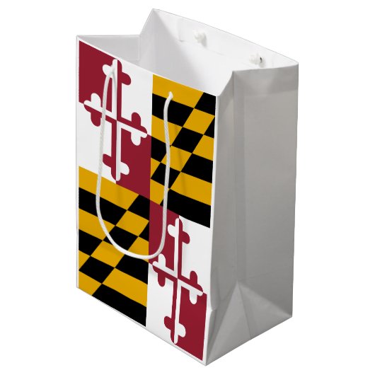 Maryland Flag Medium Cadeauzakje (Voorkant Gekanteld)