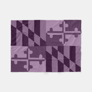 Maryland Flag Monochromatische deken - plum