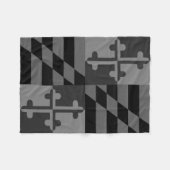 Maryland Flag Monochromatische deken - zwart (Voorkant (Horizontaal))