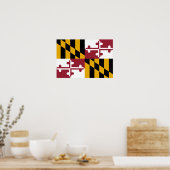 Maryland Flag Poster (Keuken)