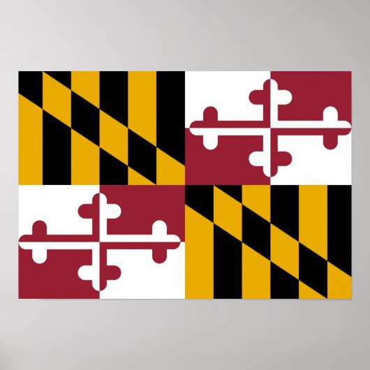Maryland Flag Poster (Voorkant)