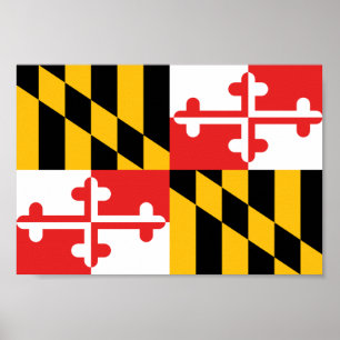 Maryland Flag Poster