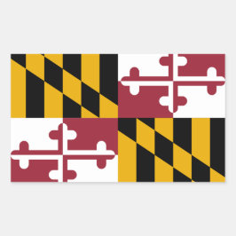 Maryland Flag Rechthoekige Sticker