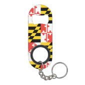 Maryland Flag Sleutelhanger Bottle Opener Mini Flessenopener (Achterkant)