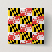 Maryland Flag Square Button (Voorkant)