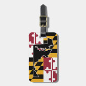 Maryland Flag/State bagagelabel (Voorkant verticaal)