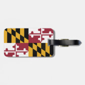 Maryland Flag/State bagagelabel (Achterkant horizontaal)