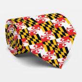 Maryland Flag Stropdas (Opgerold)