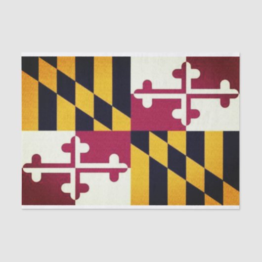 Maryland Flag Tissue Paper Tissuepapier (Voorkant)