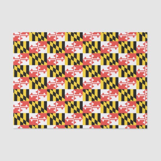 Maryland Flag Tissue Paper Tissuepapier (Voorkant)