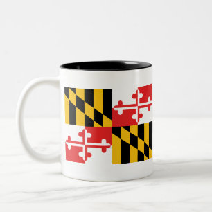 Maryland Flag Tweekleurige Koffiemok