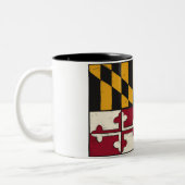 Maryland Flag Tweekleurige Koffiemok (Links)