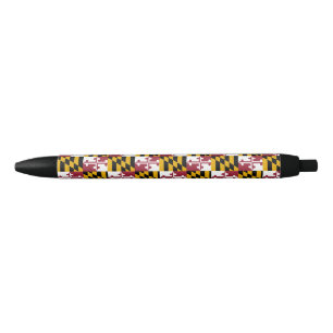 Maryland Flag Zwarte Inkt Pen