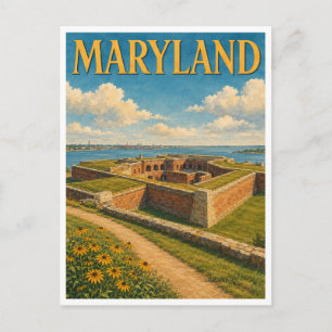 Maryland Fort McHenry GeoSaga Briefkaart