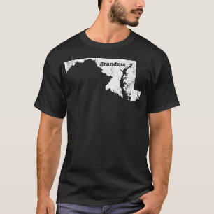 Maryland Grandma Grandmoeder Gift western riding c T-shirt