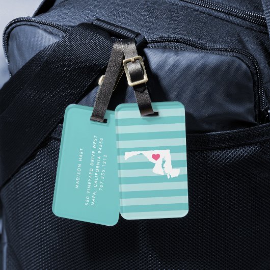 Maryland Heart | thuisstaat Bagagelabel