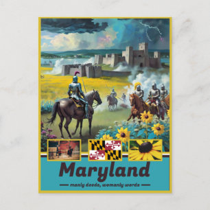 Maryland Historisch Surrealisme Briefkaart