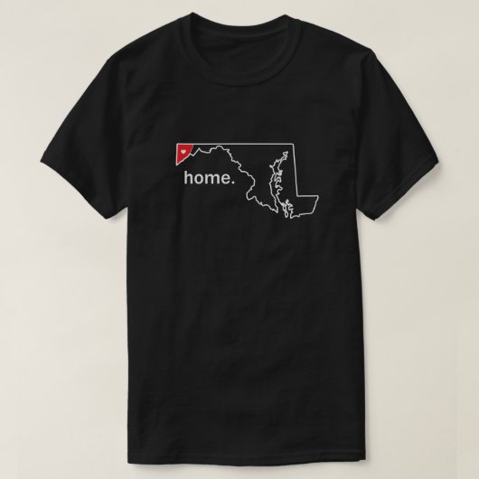Maryland Home County t-shirt - Garrett co. (Design voorkant)