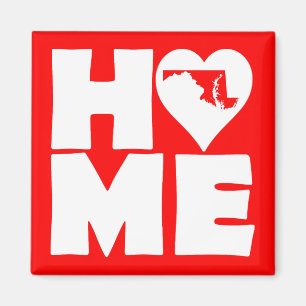 Maryland Home Heart State Frigo Magnet