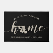 Maryland Home State Personalized Deurmat (Voorkant)