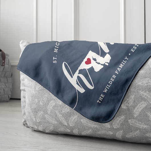 Maryland Home State Personalized Sherpa Deken