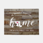 Maryland Home State Personalized Wood Kijk uit Deurmat (Voorkant)