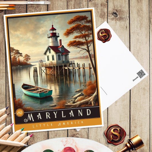 Maryland | hyperrealistisch Briefkaart