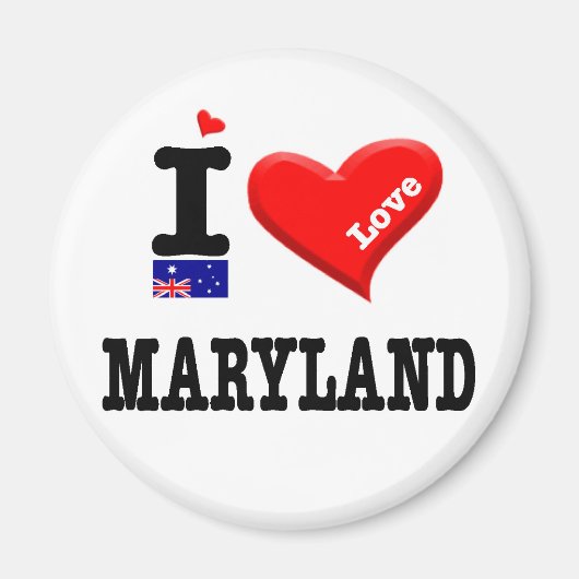 MARYLAND - I Love Magneet (Voorkant)