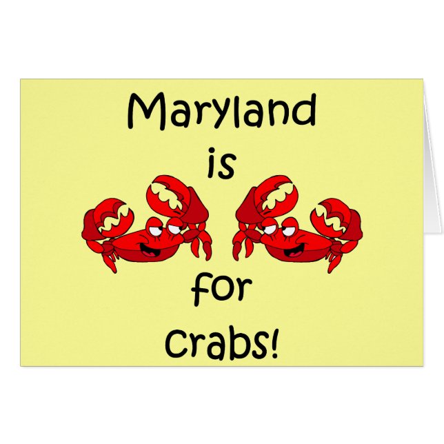 Maryland is voor Crabs (Voorkant Horizontaal)