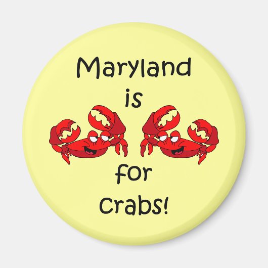 Maryland is voor Crabs Magneet (Voorkant)