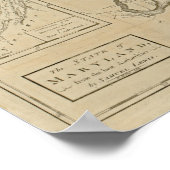 Maryland-kaart 1795 Poster (Hoek)