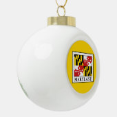 Maryland Keramische Bal Ornament (Links)