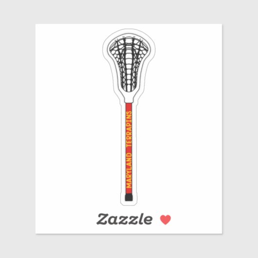 Maryland lacrosse stick sticker (Vel)