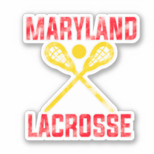 Maryland Lacrosse Typografie Design Sticker