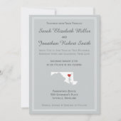 Maryland Love - Faire-part de mariage personnalisa (Devant)