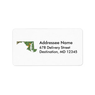 Maryland Map Label