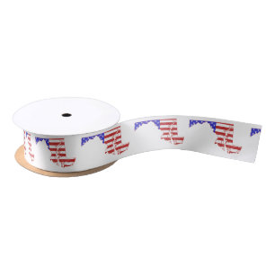 Maryland Map Shaped American Flag Patriotic Lint
