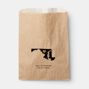 Maryland Mariage Faveur Traite Sacs, Sacs Cadeaux