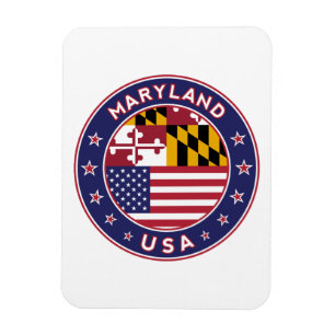 Maryland, Maryland sticker, telefooncel, tas Magneet
