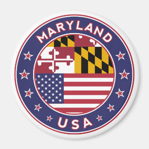 Maryland, Maryland sticker, telefooncel, tas Magneet