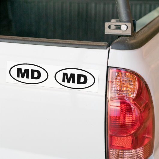 Maryland MD oval Bumpersticker (Op Truck)