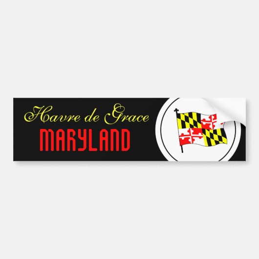 MARYLAND, MISC. STAD BUMPERSTICKER (Voorkant)