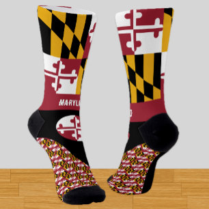 Maryland, mode, Maryland vlag, patriottisch Sokken