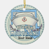 Maryland Nurse Keramisch Ornament (Voorkant)