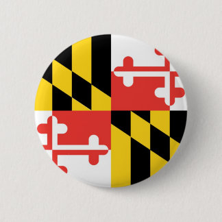 Maryland Officiële staatsvlag Ronde Button 5,7 Cm