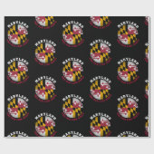 MARYLAND OLD LINE STATE FLAG CADEAUPAPIER (Vlak)