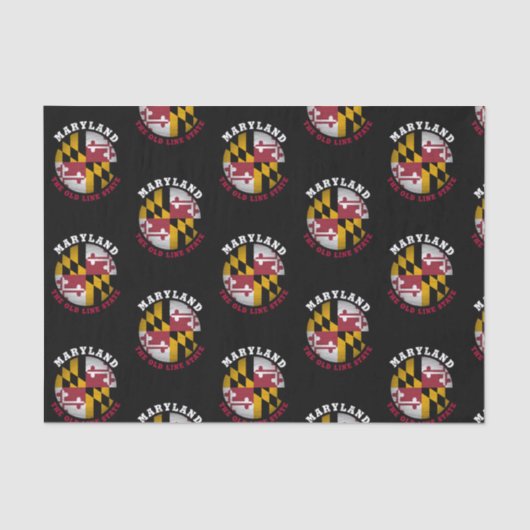 MARYLAND OLD LINE STATE FLAG TISSUEPAPIER (Voorkant)