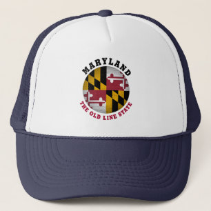 MARYLAND OLD LINE STATE FLAG TRUCKER HOED PET