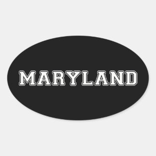 Maryland Ovale Sticker