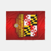 Maryland Pride Fleece Deken (Voorkant (Horizontaal))